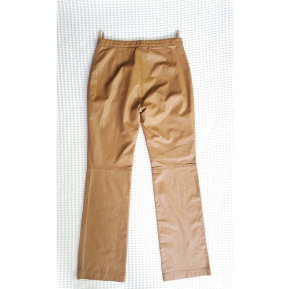 STEVE MADDEN vintage high waisted flare leg leather pants 10 - Picture 6 of 9